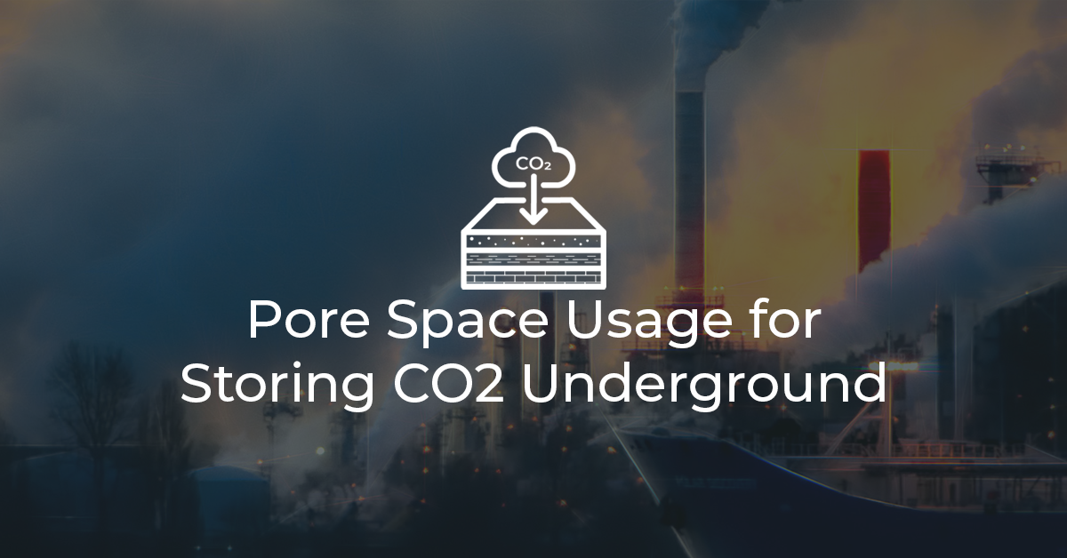 Pore Space Usage for Storing CO2 Underground